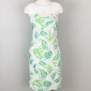 Lilly Pulitzer Jubilee White & Green Shell Dress